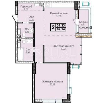 Продажа квартиры, Верхогляда, ЖК Новопечерские Липки, 7 очередь ЖК Новопечерские Липки