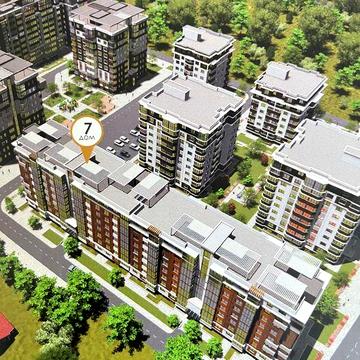 Светлая 2-комнатная квартира, 69 м², Золотая Ера ЖК Золотая Ера