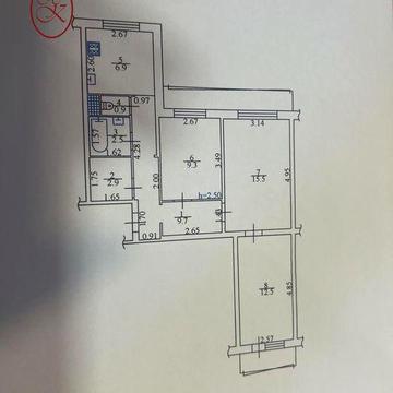 Продам 3 кім 2/9 101 Квартал.