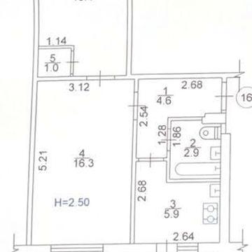 Продам 2 комнатную квартиру 23 августа