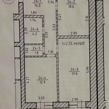 Продаж двокімнатної квартири 77.7кв Еверест ЖК Еверест