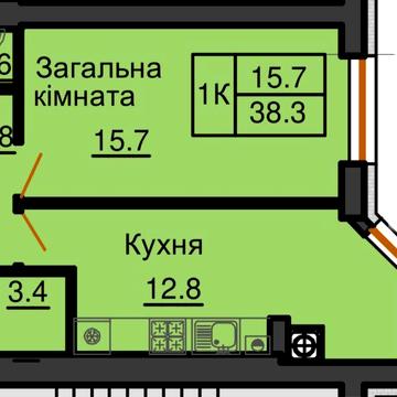 1 к квартира в ЖК «Софія Резиденція» чудова пропозиція для інвесторів ЖК Софія Резиденці