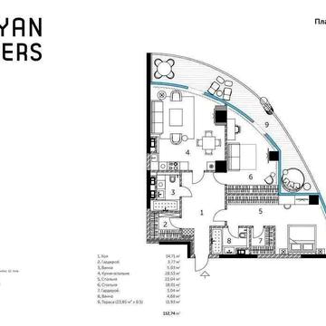 БЕЗ% ЖК Taryan Towers 3700м2! Иоанна Павла II Башня 1 Печерск Центр ЖК Taryan Towers