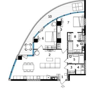 БЕЗ% ЖК Taryan Towers 124м Иоанна Павла II Печерск Башня 3 ЖК Taryan Towers