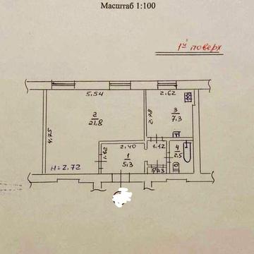 Продам 1 к квартиру большой площади, в кирпичном доме, метро Армейская
