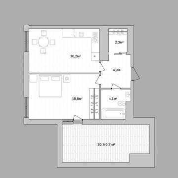 Без% Продаж 1к квартири з ТЕРАСОЮ ЖК One House
