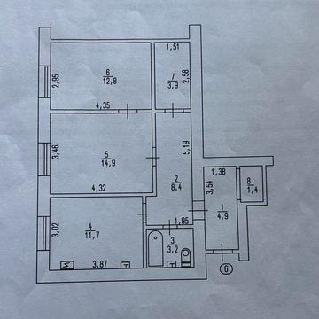 Продам 3 кімнатну квартиру в ПЗР
