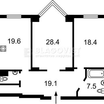 Продаж 2к Верхогляда Андрія, Драгомирова Михайла, 14а, Delmar ЖК Дельмар