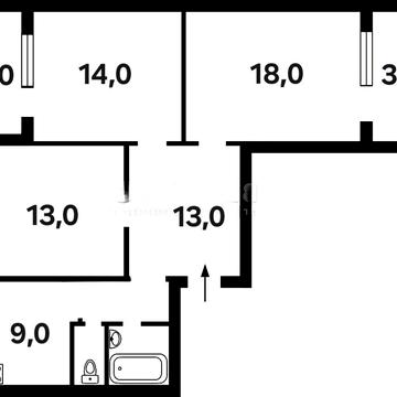 Продажа 3к, Драйзера 30а, 72м2