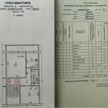 Продаж! Квартира 2-ох кімнатна м.Вараш