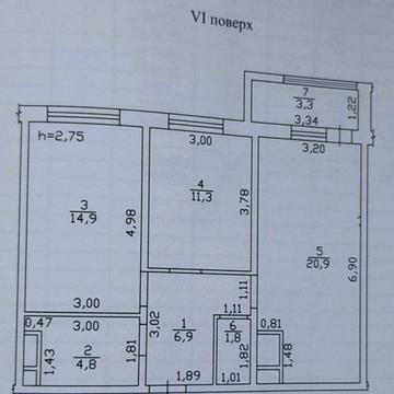 Продам 2 к квартиру 6 этаж в Скай сити /Черемушки ЖК Скай сити (Sky city)