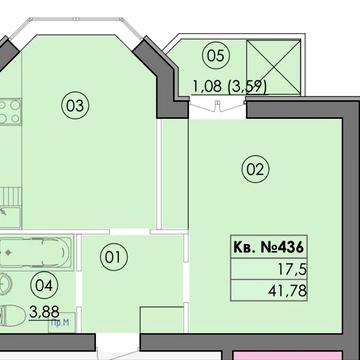 Остання 1к 41,78м2 з панорамним вікном Гатне ЖК “Family-2” Теремки 7хв ЖК Family-2