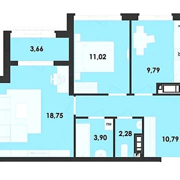 Продаж 2 к. квартири  в сучасному житловому комплексі River City.