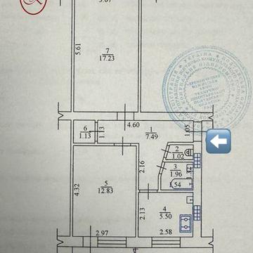 Продаж 2-х кімнатна квартира район водоканал