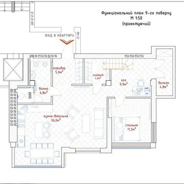 Дворівнева квартира 148 м2