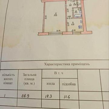 Продам 1-кімнатну квартиру