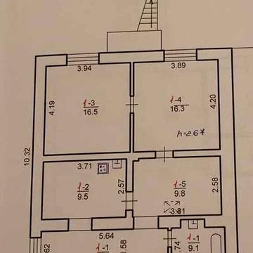 Оренда частини будинку в с.Рудне(3 кімнати - 70 кв.м.)