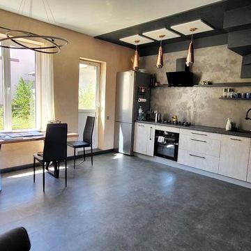 Коттедж Червоный хутор 75 метров Дизайн в стиле лофт