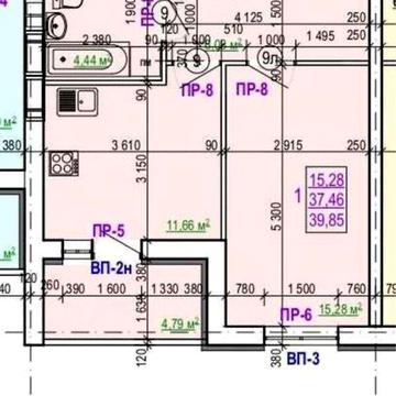 Продаж 1к Квартира Блюхера вулиця