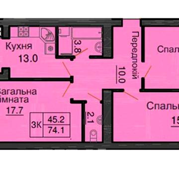 Продам 3-кімн. квартиру в новобудові ЖК "Софія Резиденс" Здан. Власник ЖК Софія Резиденс