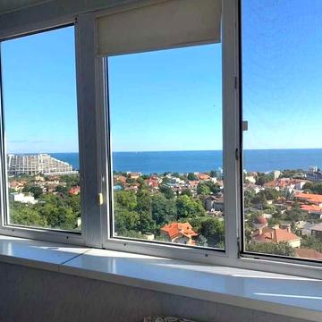 АРЕНДА Евро-двушка 50м  Лоджия ВИД МОРЯ Леваневского/КАМАНИНА