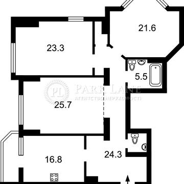 Терміново! 3-к 126м2 Чорновола Вячеслава 20 Унверситет Дмитрівська