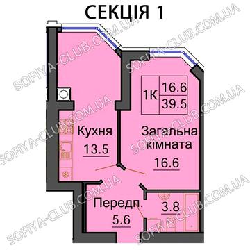 Зданий будинок, 41 м2 жк "Софія Клубний". ЖК Софія Клубний