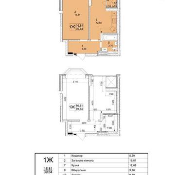 1 кім . квартира . Надійний забудовник .Квартира вже побудована ЖК Гранд Бурже