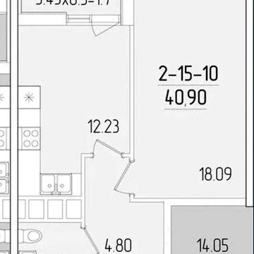 Продаж 1к Квартира Краснова вулиця ЖК Kadorr City