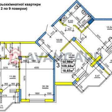 Суперакція! 3-кім. квартира по 650 у.о. за м2. Центр! є-Оселя! ЖК Смілянська 48