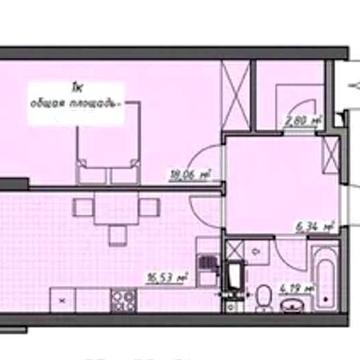 Продам 1 к. кв. 48 кв.м. в жк "Атмосфера" Аркадия. ЖК Атмосфера