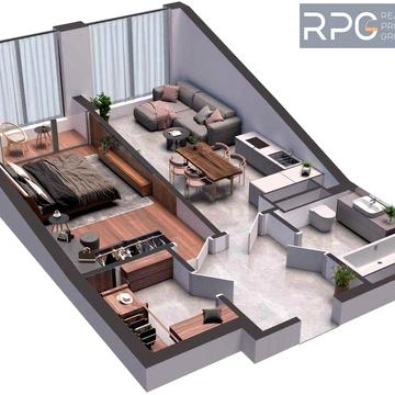 Переуступка 1-к квартиру 55м² в ЖК А136 Highlight Tower Палац України ЖК А136 Highlight Tower