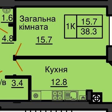 Продам 1 кімнатку квартиру від забудовника ЖК Residence ЖК Резиденс