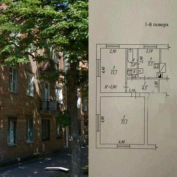 Продам 2 комн 1/4 эт кирпичный дом 45м мХолодная гора +гараж