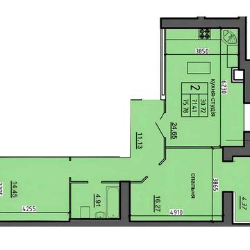 Продаж 2-кімнатної квартири в новобудові від забудовника, район Бам