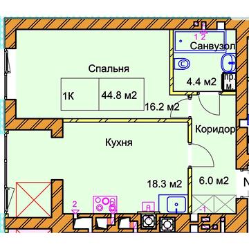Продаж 1к Квартира Чорновола Вячеслава вулиця ЖК Panorama de Luxe