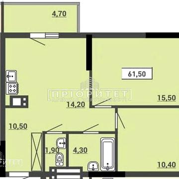 Продаж 2к Квартира Ковалевського вулиця ЖК Акварель 3
