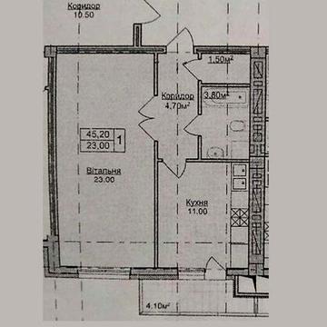 Продаж 1-кімн квартира 45/23/12м² ЗДАЧА 4кв 25р 3/10ц Погулянка 52999$ ЖК Погулянка