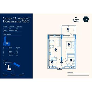 Продаж 1к Квартира Мучна вулиця ЖК Wellnes резиденция Hyde Park