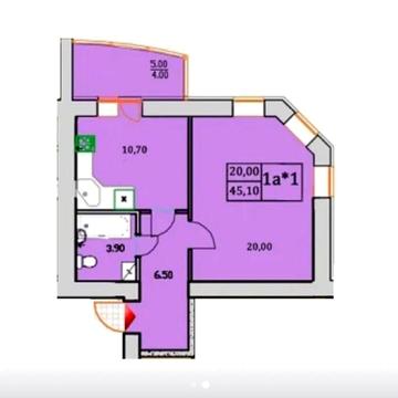 МІН.ОФОРМЛЕННЯ Велика 1к квартира 43м2!! Без комісії