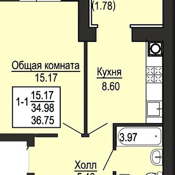 ‼️Єоселя«ОщадБанк» 1к.36м2Розтерм.відЗабудовникаВзнос:18,000$ на2роки