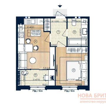 Продаж 1к квартира 39.85м² ЖК Оксфорд, буд А-2, [3 поверх] БЕЗ КОМІСІЇ ЖК Оксфорд