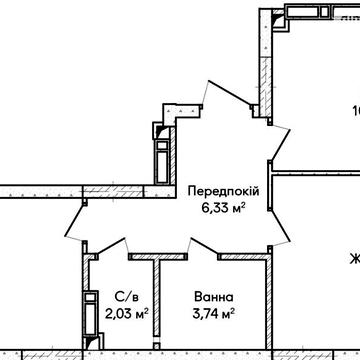 Продаж 2к Квартира Ольги Кобилянської (Достоєвського) вулиця ЖК Синергия Сити