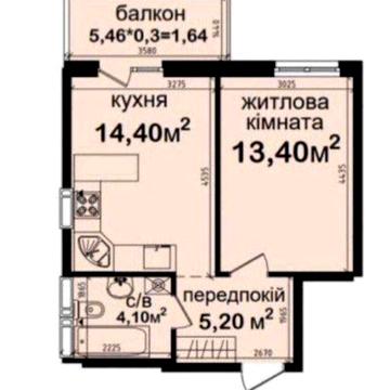 Продаж 1-кімн. квартири по вул. Академіка Заболотного