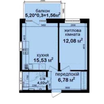 Продаж 1 кімн. квартири по вул. Метрологічна 107