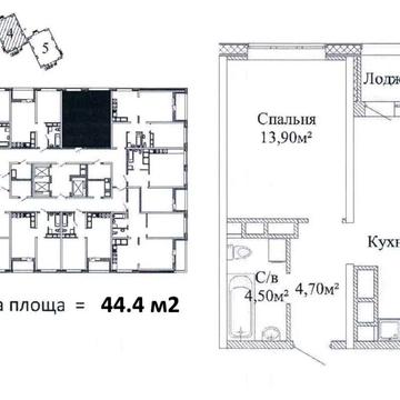1-кімнатну квартиру в ЖК Скай Сіті, вид на море, Варненська