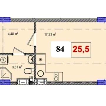 Продам Смарт квартиру з балконом по Теремках 2  Жуляни за 14191$ ЖК LIBERTY PARK