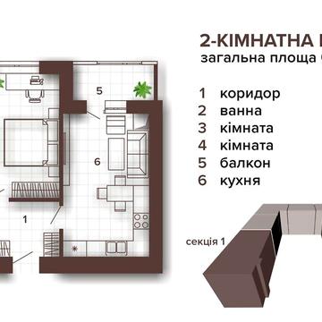 Продаж 2к Квартира Нова вулиця