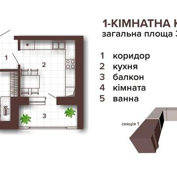 Продаж 1к Квартира Нова вулиця