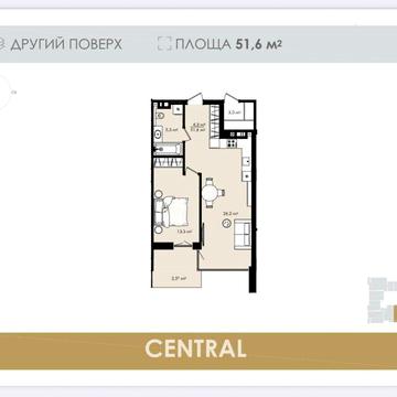 1кім квартира ЖК Central ЖК Central
